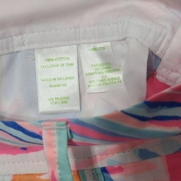 Lilly Pulitzer Women's Callahan Shorts Out To Sea, size 0 - Picture 7 of 9